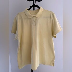 L.L. Bean Women’s Light Yellow Polo Shirt